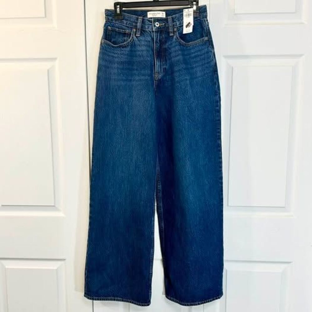 Abercrombie & Fitch The Wide Leg High Rise Jeans Size 26 Long